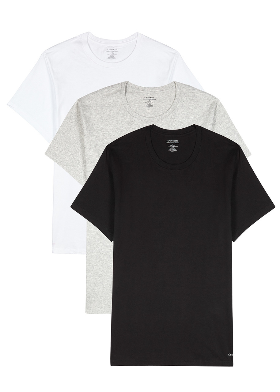 Calvin Klein Men's Cotton Classics 3-pack Crewneck T-shirt In Multicoloured
