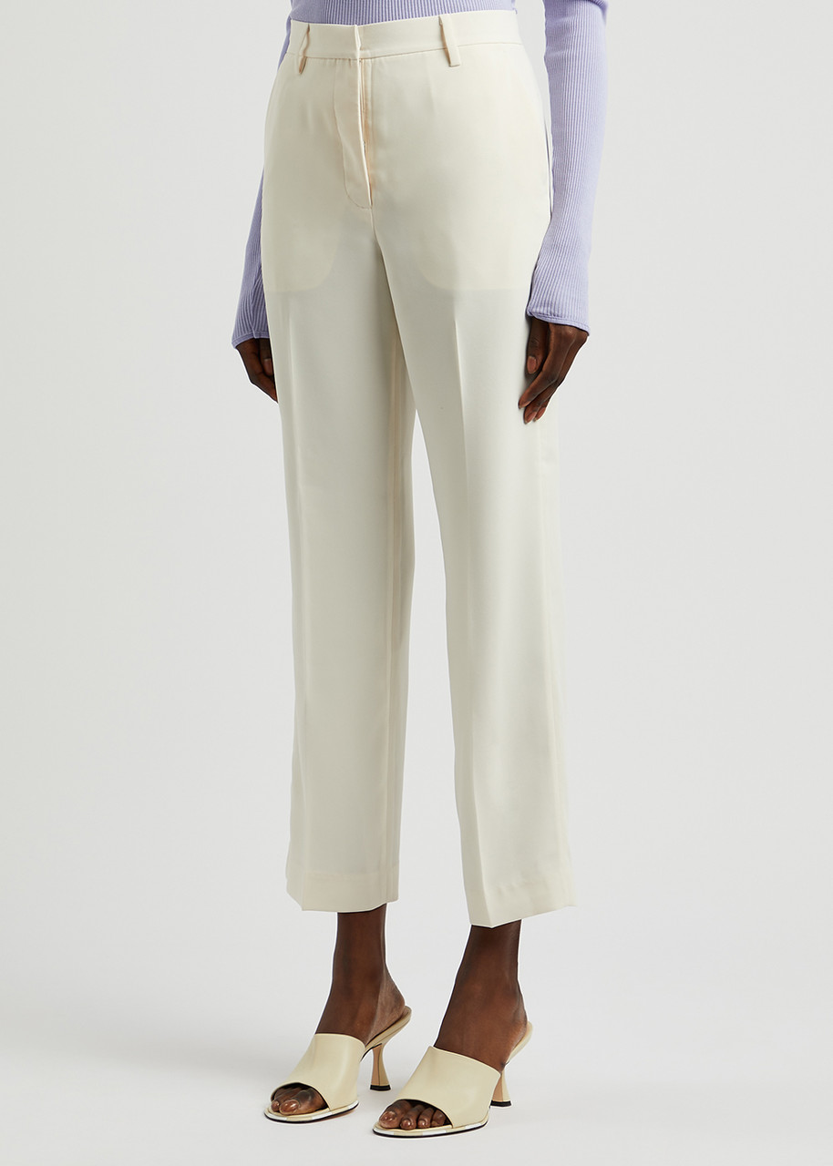 Day Birger Et Mikkelsen Classic Lady Gabardine Trousers In Ivory