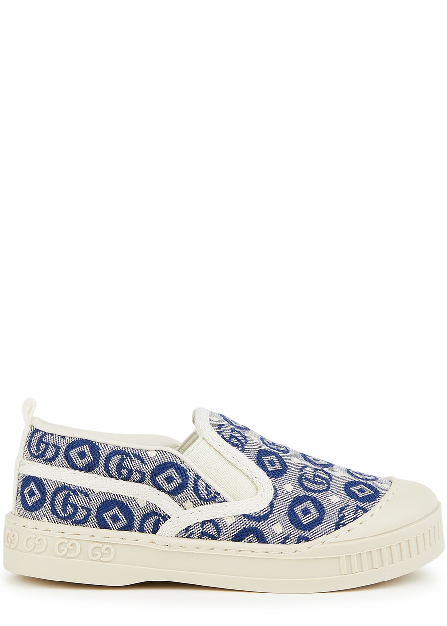 Gucci Kids Gucci Tennis 1977 Monogrammed Canvas Sneakers (IT20-IT26) - Multicoloured - 4.5 Baby
