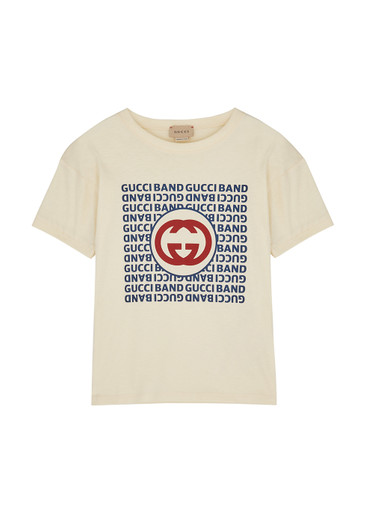 GUCCI KIDS Logo-print cotton T-shirt | Harvey Nichols