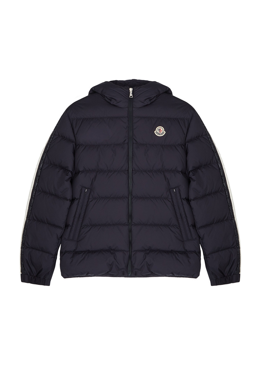 Moncler Kids Chrale Quilted Shell Jacket (12-14 Years) - Navy