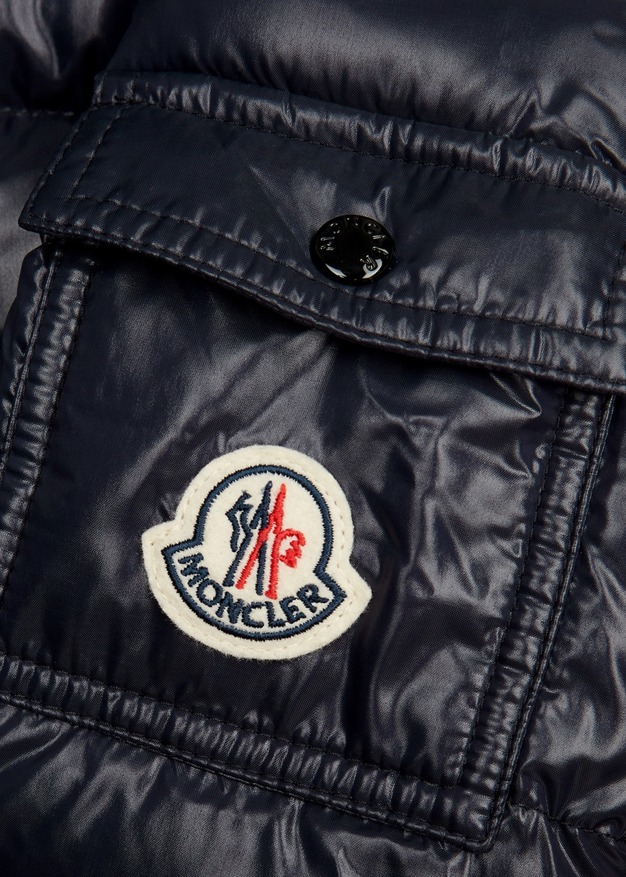 Moncler Kids Bady Navy Quilted Shell Jacket, Jacket, Kids Jacket In Navy