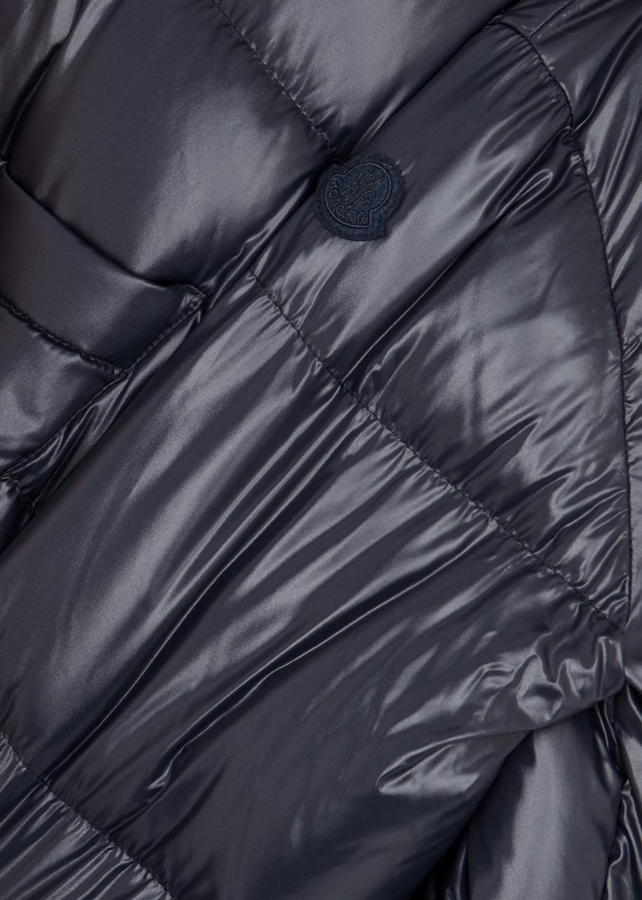  Moncler Kids Bardanette Navy Quilted Shell Jacket (12-14 Years) 