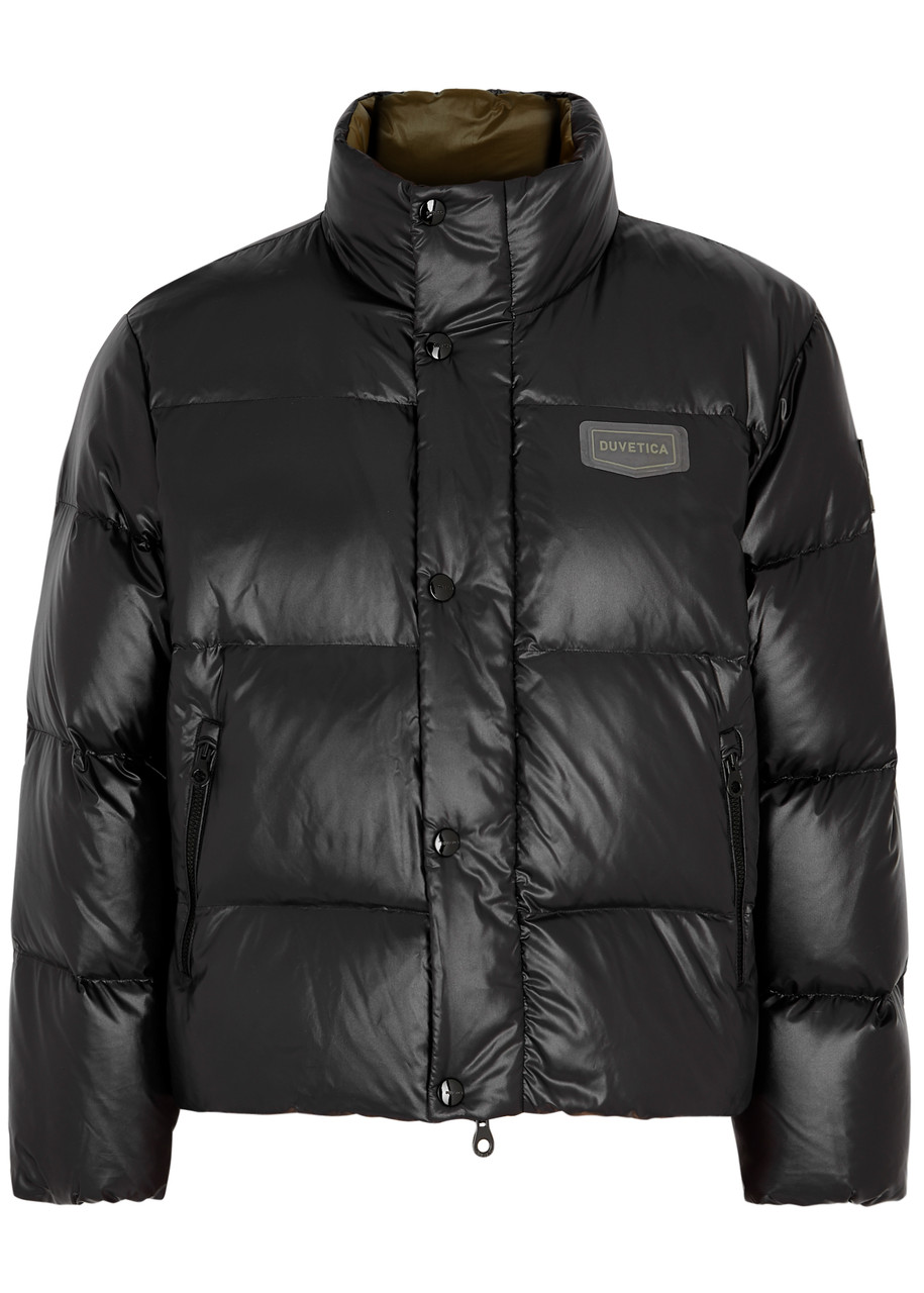 Duvetica Dima Quilted Glossed Shell Jacket - Black - 54 (UK44 /xxl)