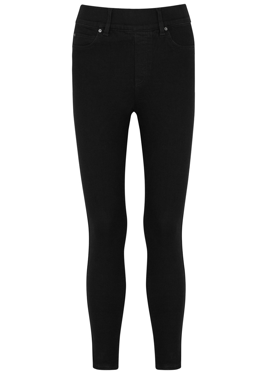 Spanx Cropped Skinny Jeans - Black - L