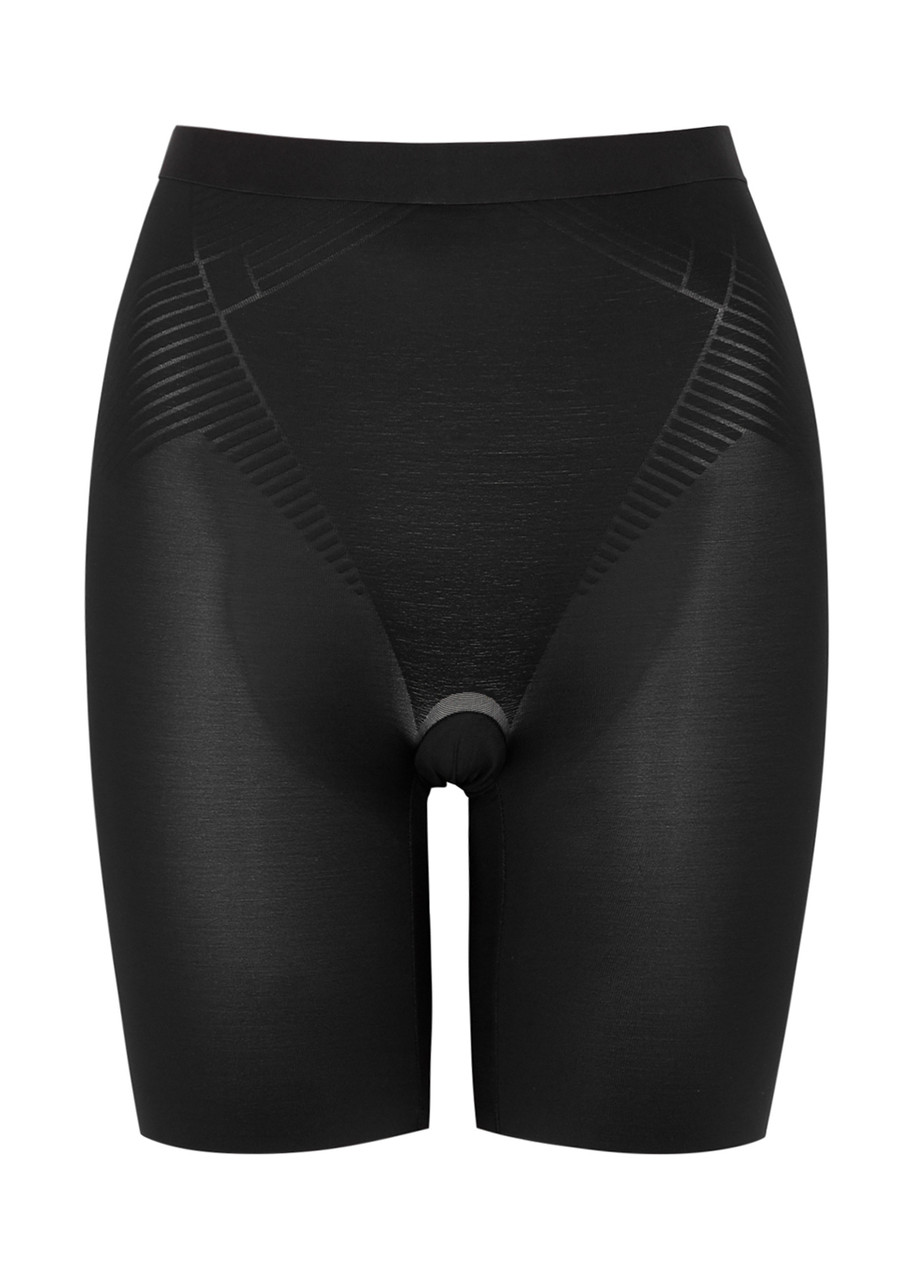 Spanx Thinstincts 2.0 Mid-thigh Shorts In Black