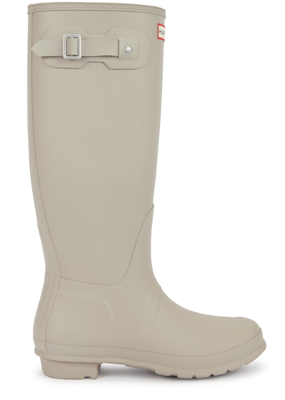 Hunter Original Tall Rubber Wellington Boots - Grey - 8