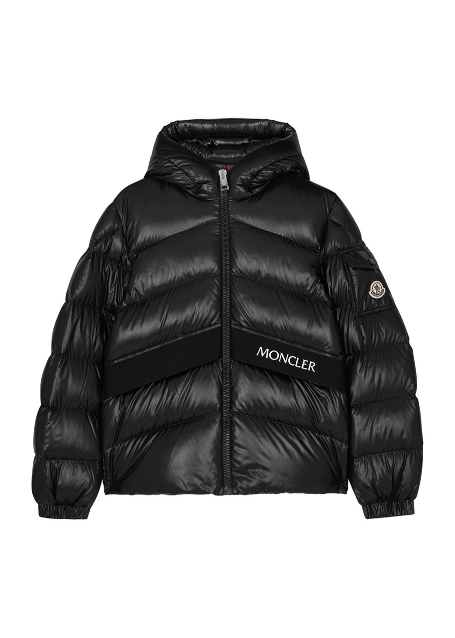 Moncler Kids Groseiller Quilted Shell Jacket (12-14 Years) - Black