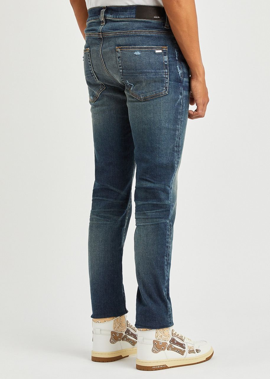  Amiri Stack Distressed Skinny Jeans - Denim - W32 