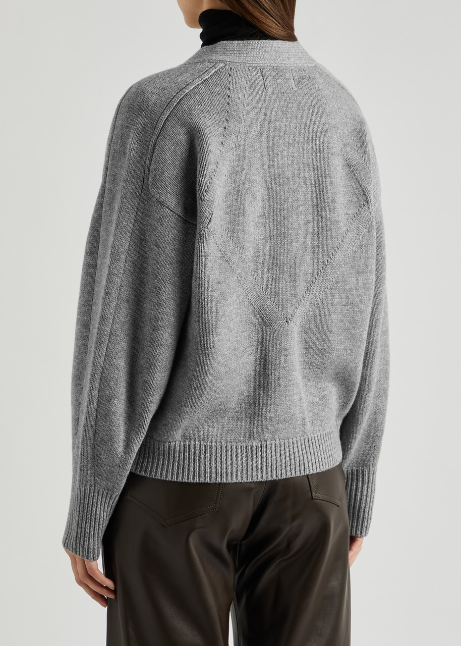  Loulou Studio Zanzibar Wool-blend Cardigan - Grey - Xs 