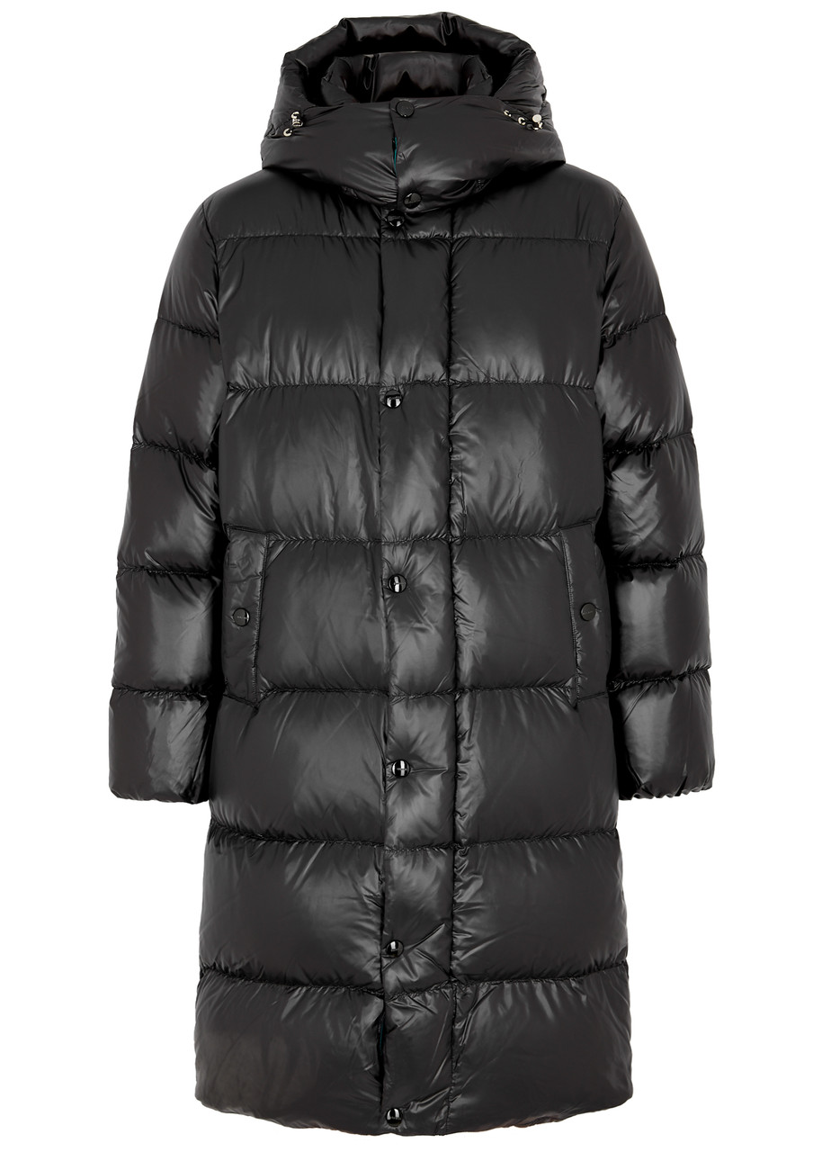 Duvetica Timavo Quilted Glossed Shell Coat - Black - 46 (UK36 / S)