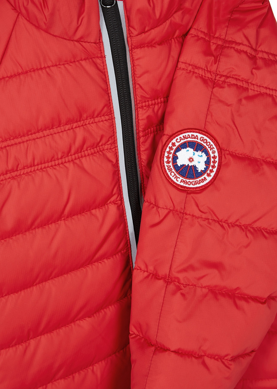  Canada Goose Kids Bobcat Red Quilted Shell Jacket, Red, Shell Jacket 
