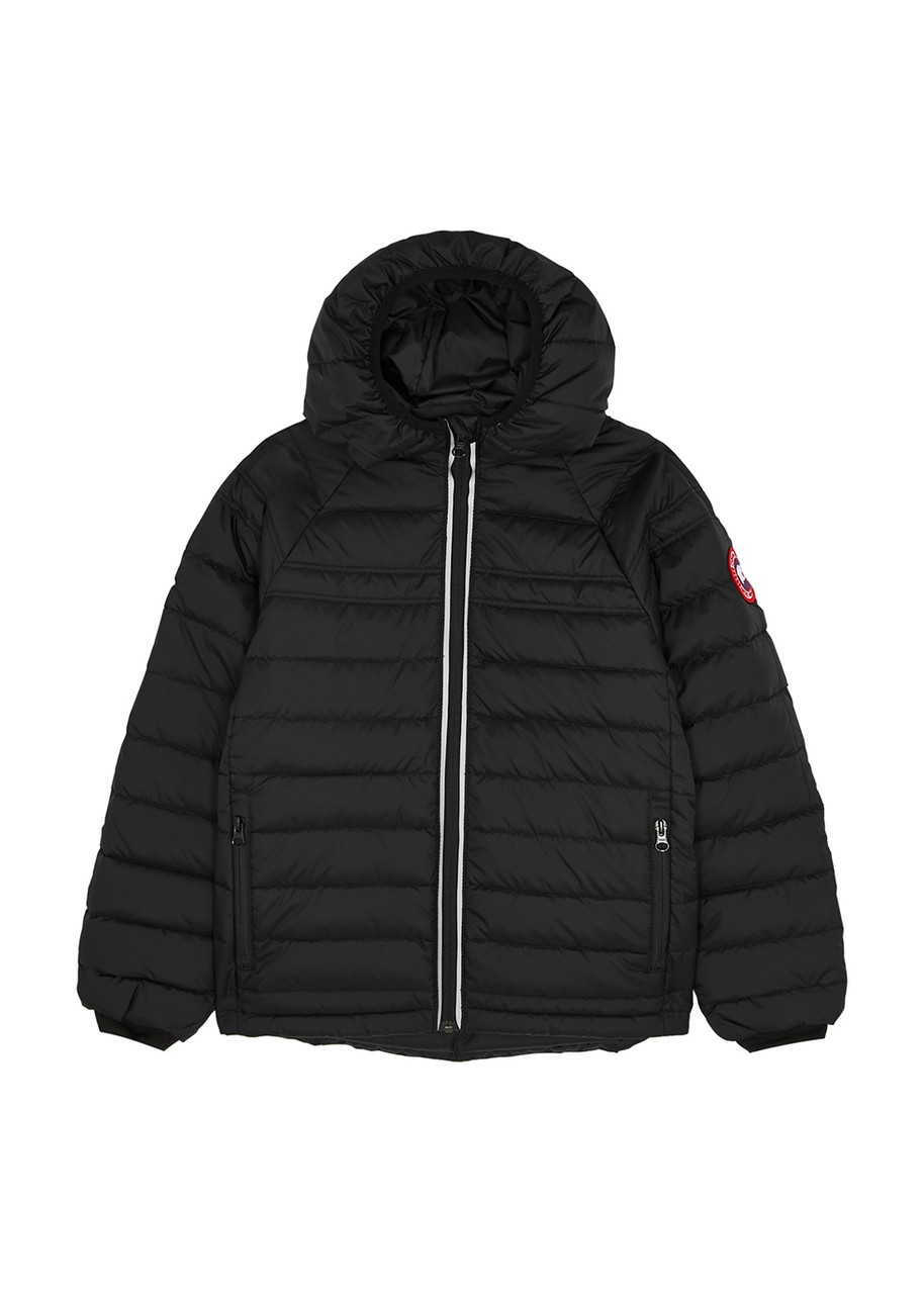 Canada Goose Kids Sherwood Black Quilted Shell Coat, Black, Shell Coat
