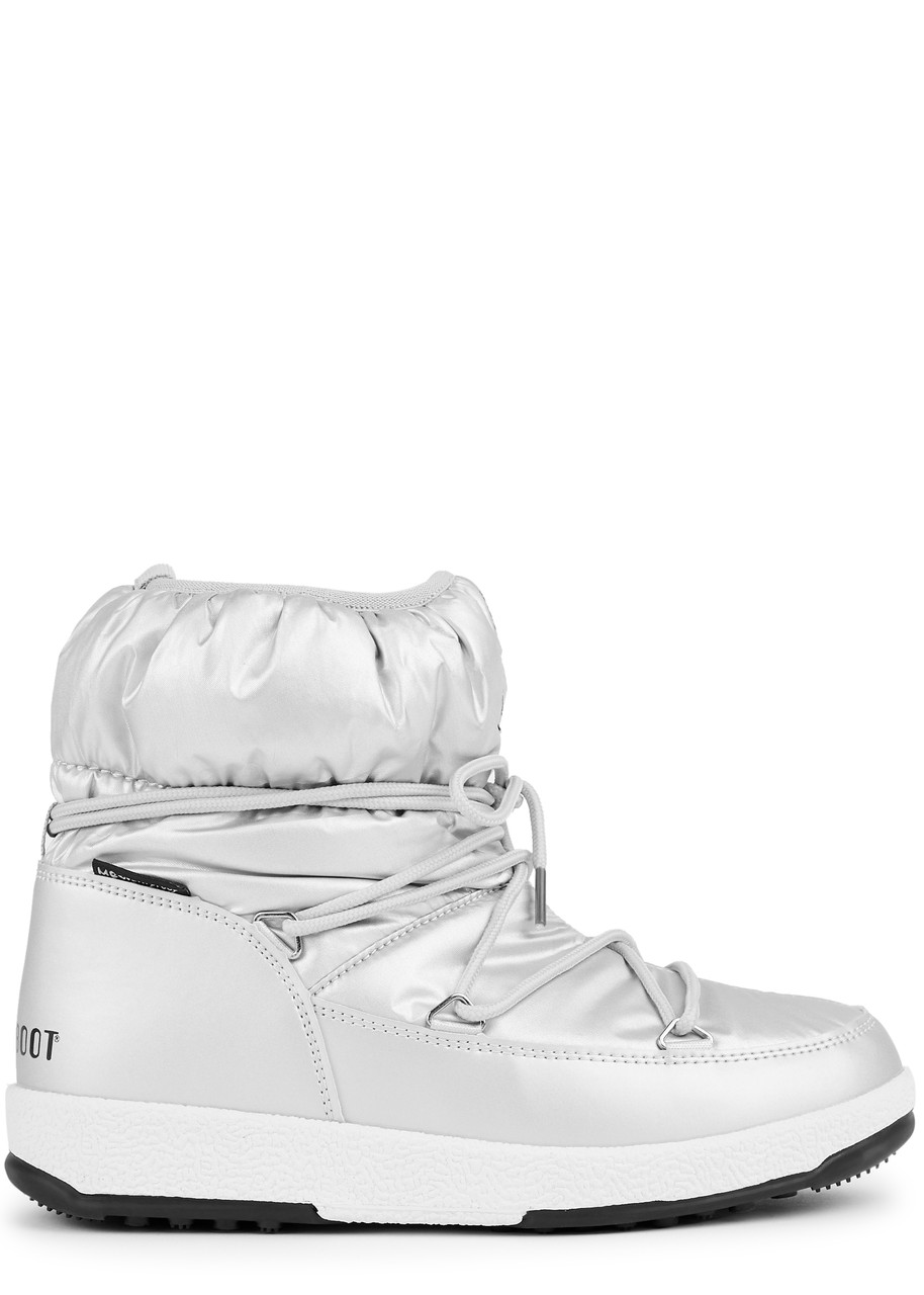 Moon Boot Kids Padded Nylon Snow Boots (IT36-IT38) - Silver - 5KIDSWEAR