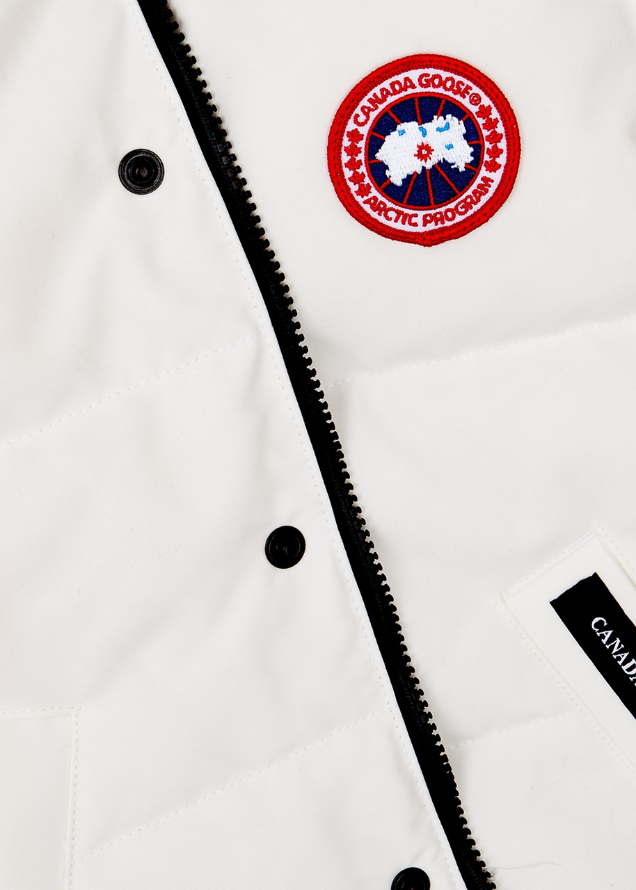  Canada Goose Kids Vanier Quilted Arctic-tech Shell Gilet - White 