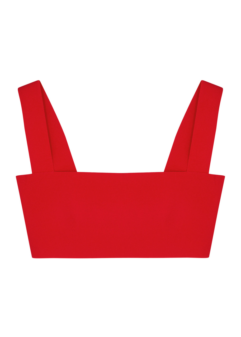 Victoria Beckham VB Body Stretch-knit bra top - Red - 12