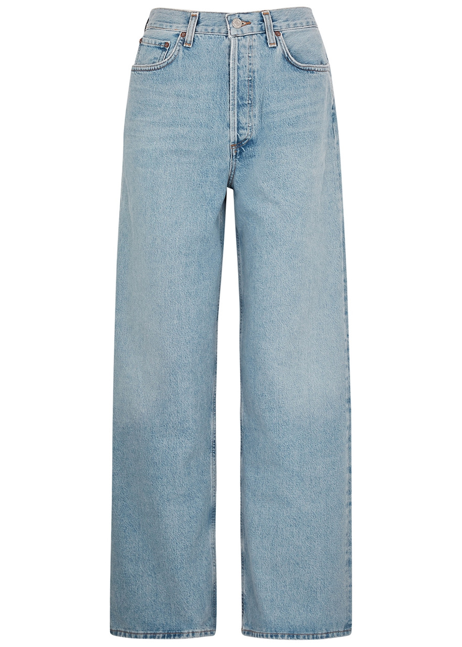 Agolde Low Slung Baggy Blue Wide-leg Jeans - W26