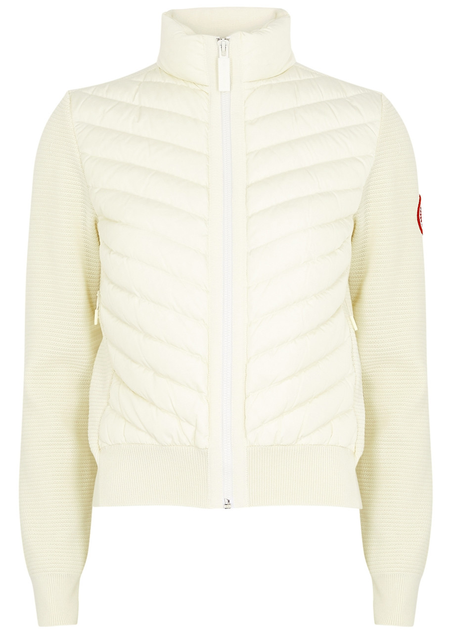 Canada Goose Hybridge Wool and Shell Jacket - Cream - M