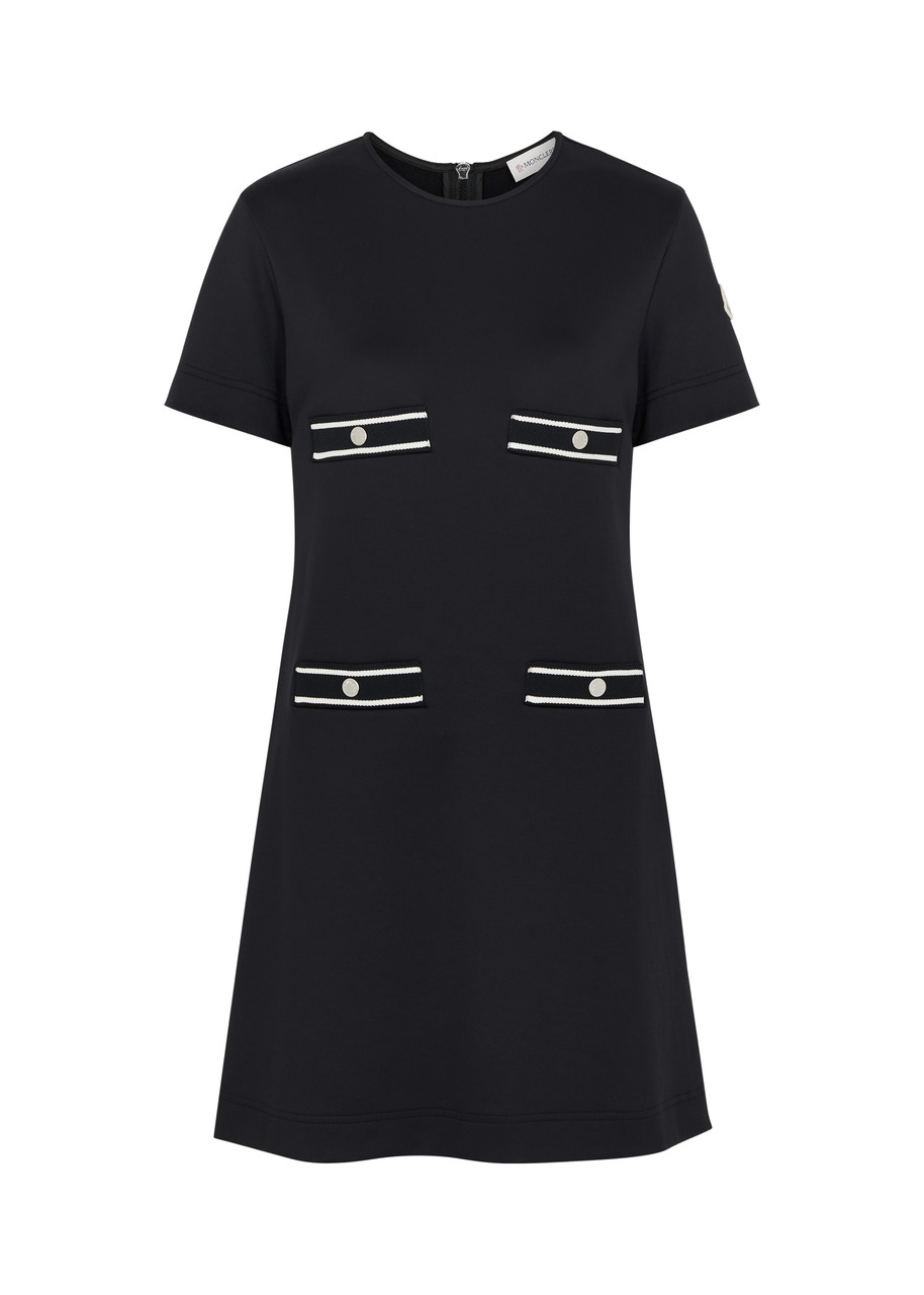 Moncler Stretch-jersey Mini Dress - Black - S