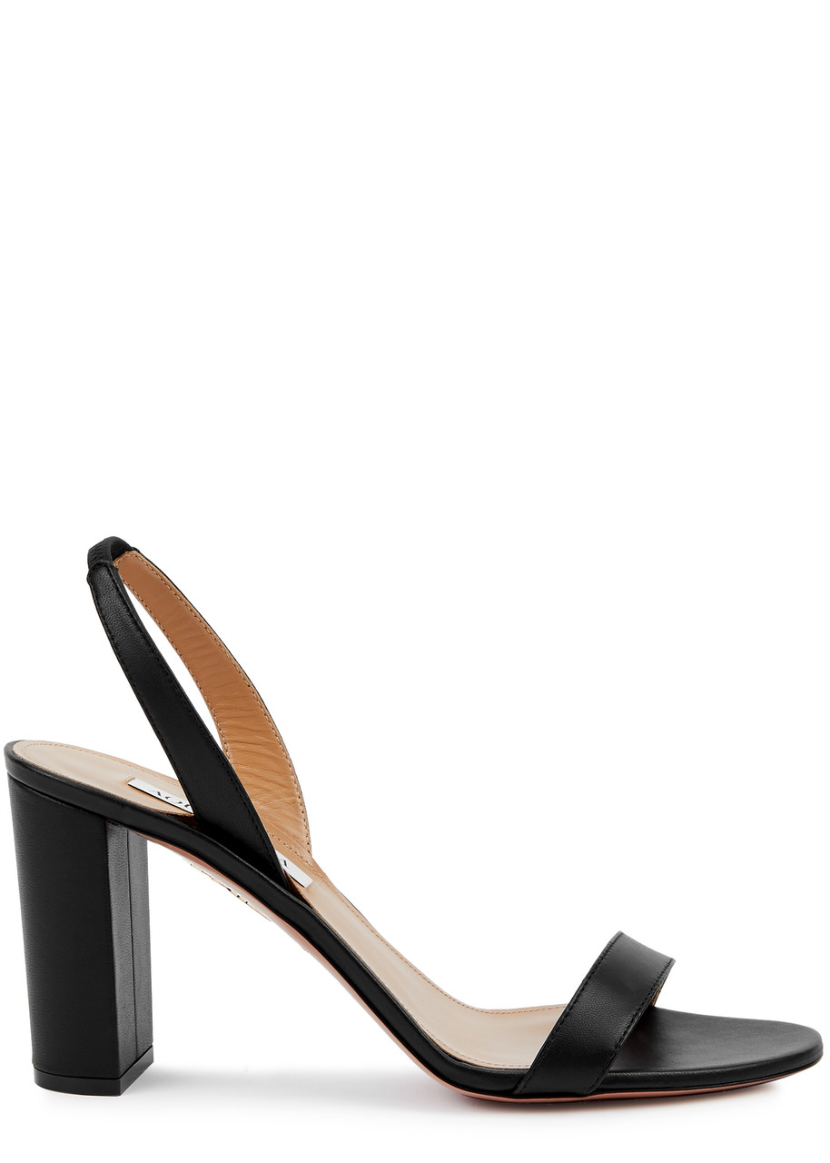 So Nude 85 Leather Slingback Sandals