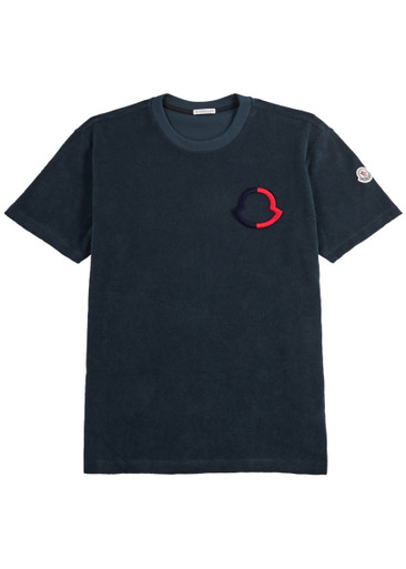 Moncler★素敵！Genius Black/ Red Embroidered Love T-Shirt Moncler Genius - 8 Moncler Palm Angels Logo T-shirt | HBX