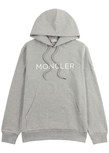 MONCLER ニットリブ トレーナー MONCLER (モンクレール) ワッペンロゴ 総柄 クルーネック ニット