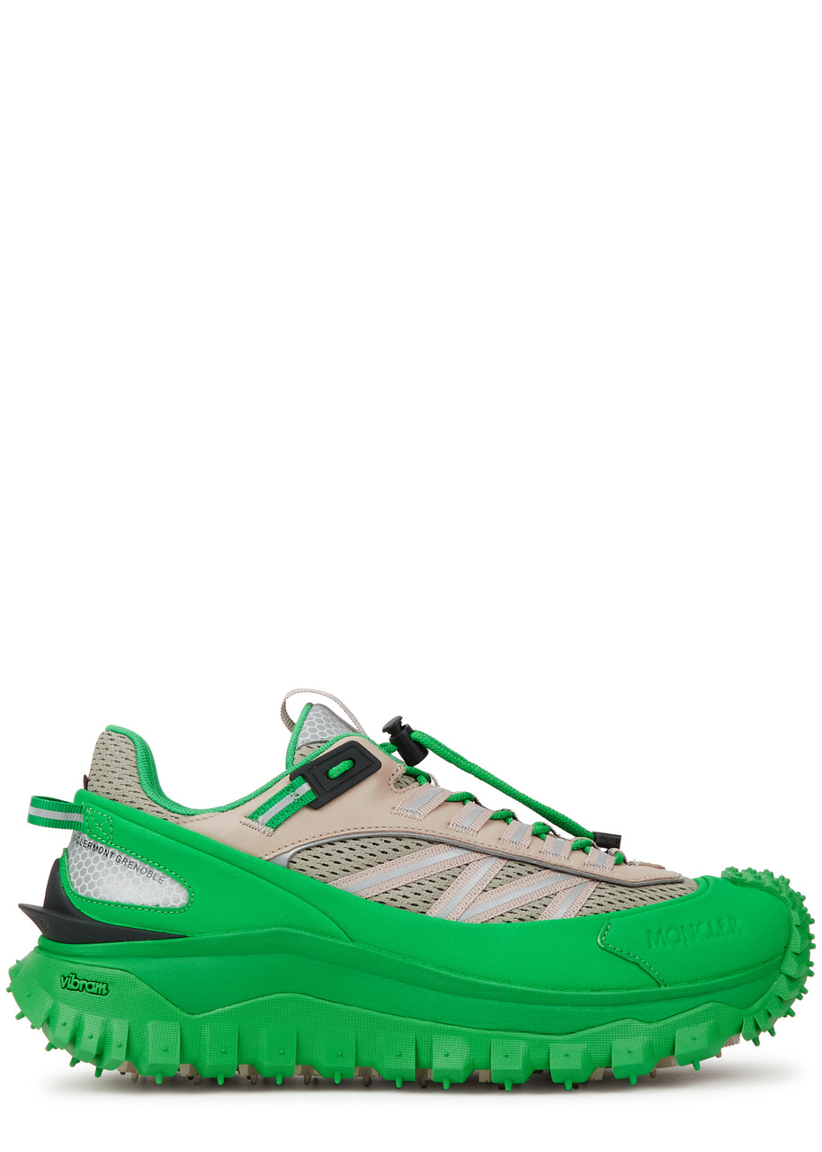 Trailgrip Panelled Canvas Sneakers, Sneaker, Green