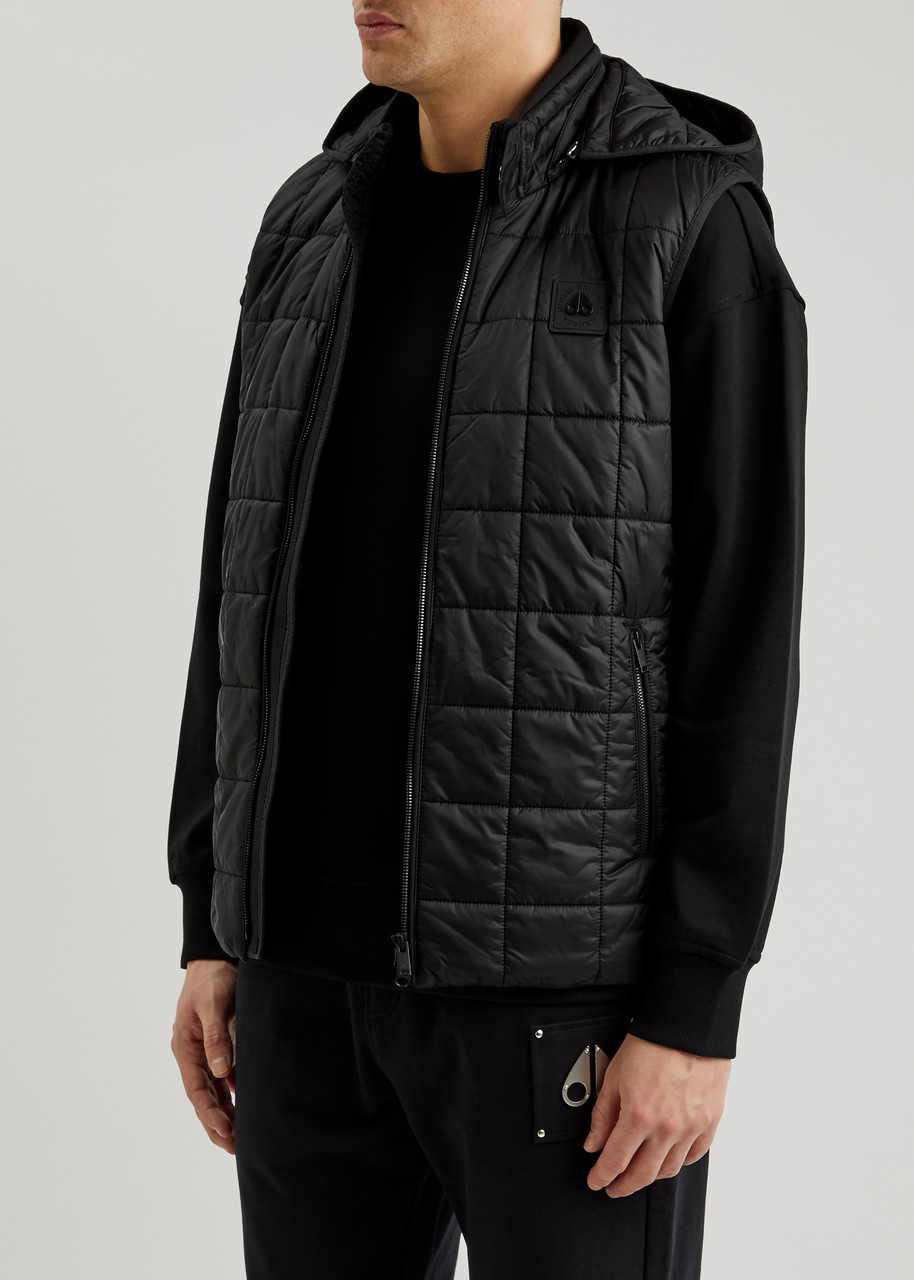  Moose Knuckles Richmond Quilted Shell Gilet - Black - L 