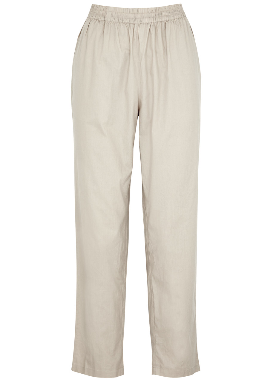 Skall Studio Edgar Tapered-leg Trousers In Light Grey