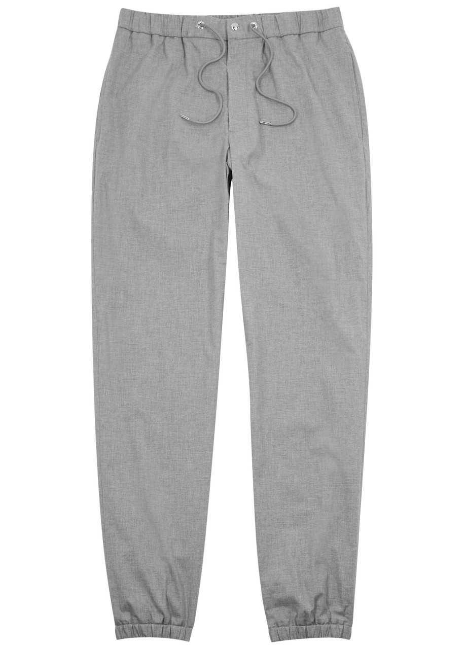 Moncler Stretch-cotton Trousers - Grey - 50