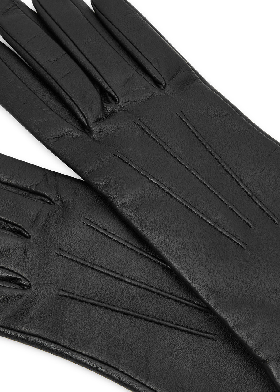 Dents Maisie Leather Gloves In Black