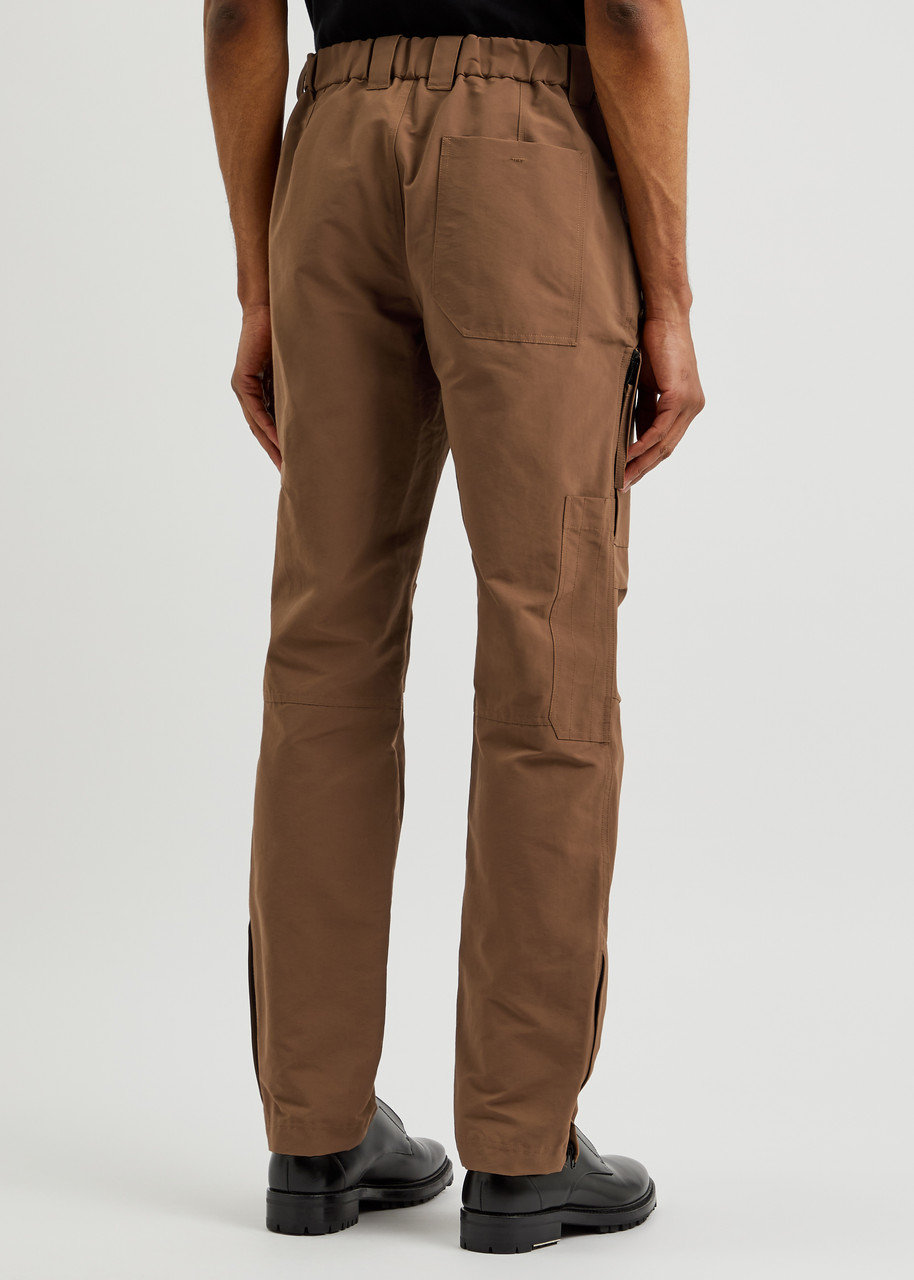  Helmut Lang Cotton-blend Cargo Trousers - Brown - M 