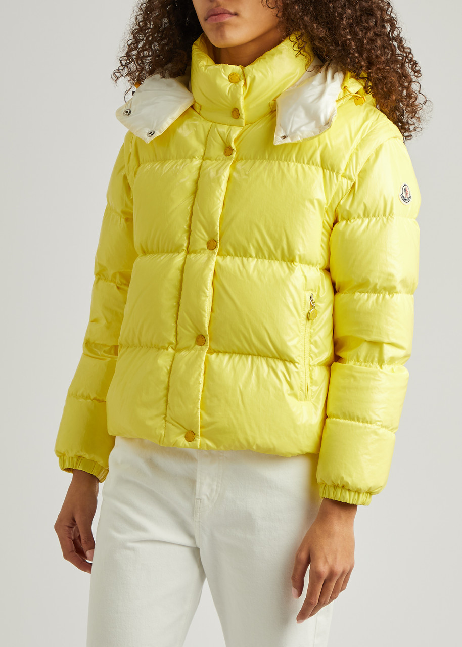  Moncler Mauleon Quilted Shell Jacket - Yellow - 3 