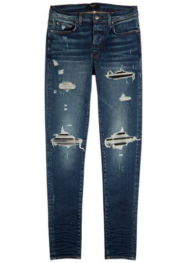 AMIRI MX1 distressed skinny jeans | Harvey Nichols