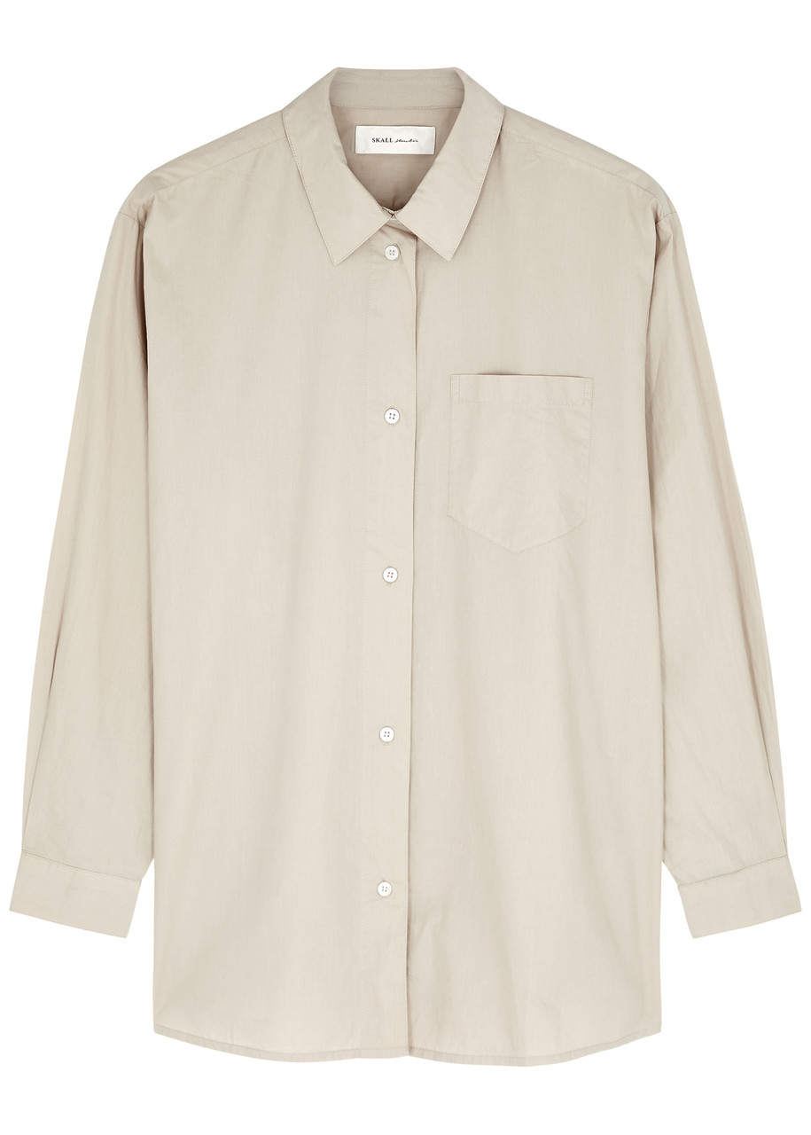 Skall Studio Edgar Cotton Shirt In Light Grey