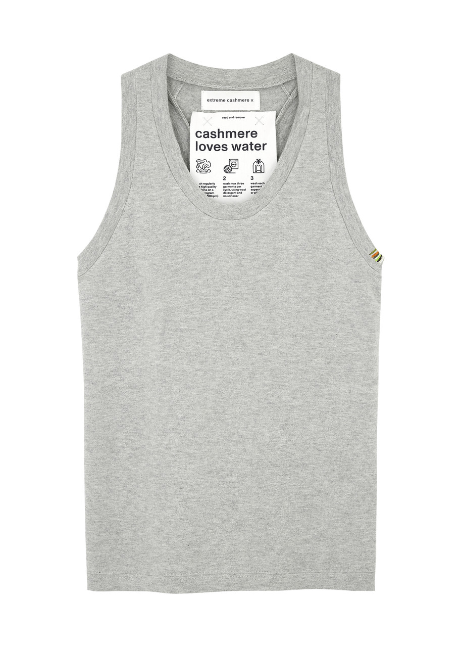 Extreme Cashmere N270 Cotton and Cashmere-blend Tank top - Grey