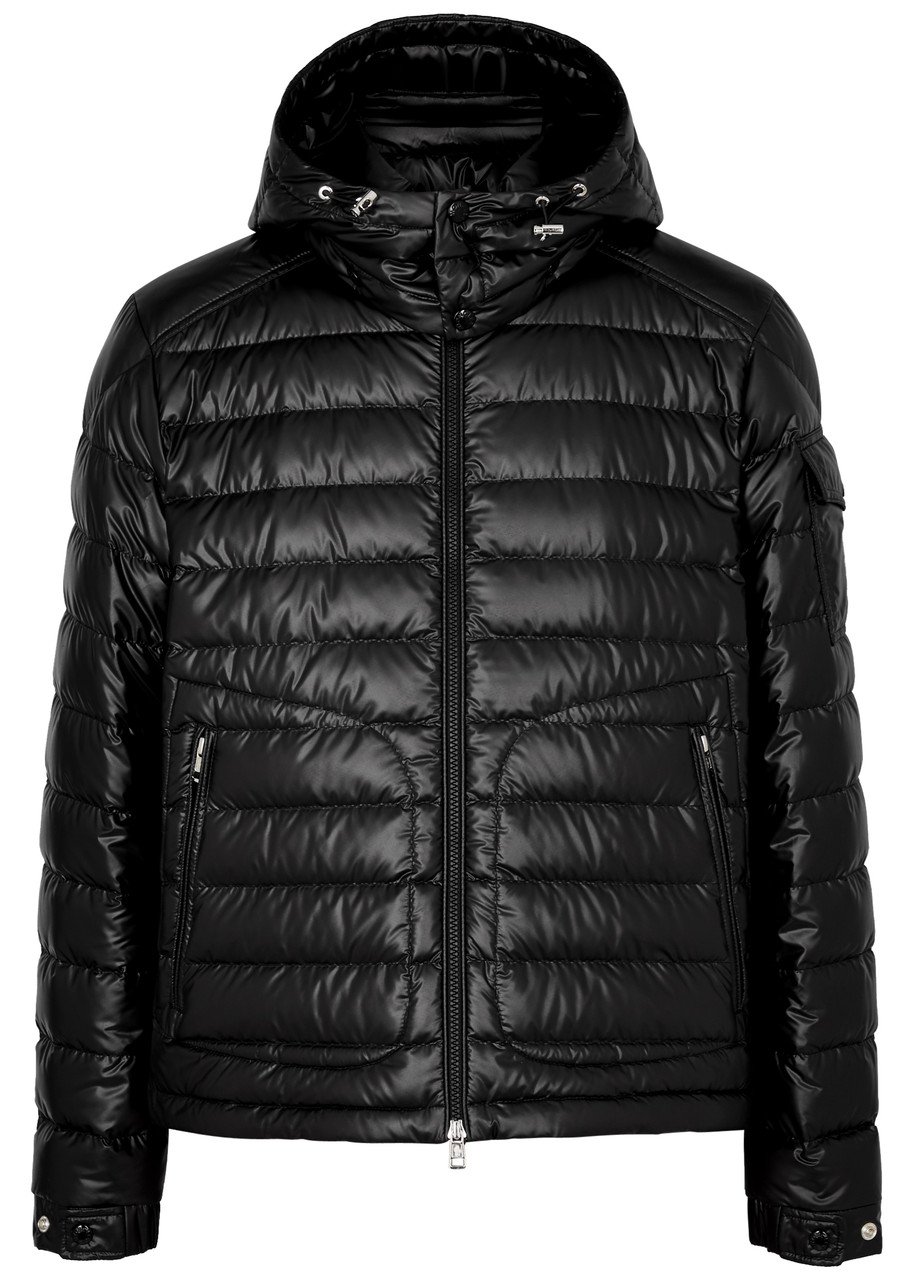 Moncler Lauros Padded Down Jacket In Black Polyester In Black