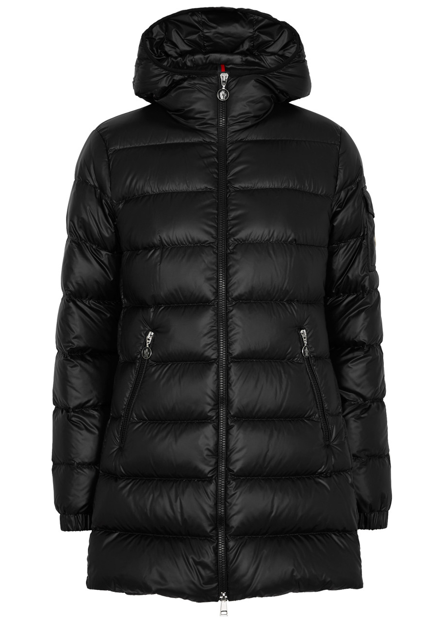 Moncler Glements Hooded Quilted Shell Coat - Black - 3