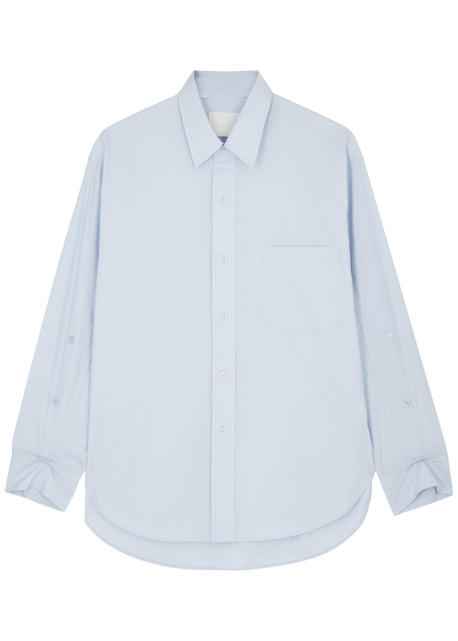 Citizen Of Humanity Kayla Santa Cruz Cotton Shirt In Blue