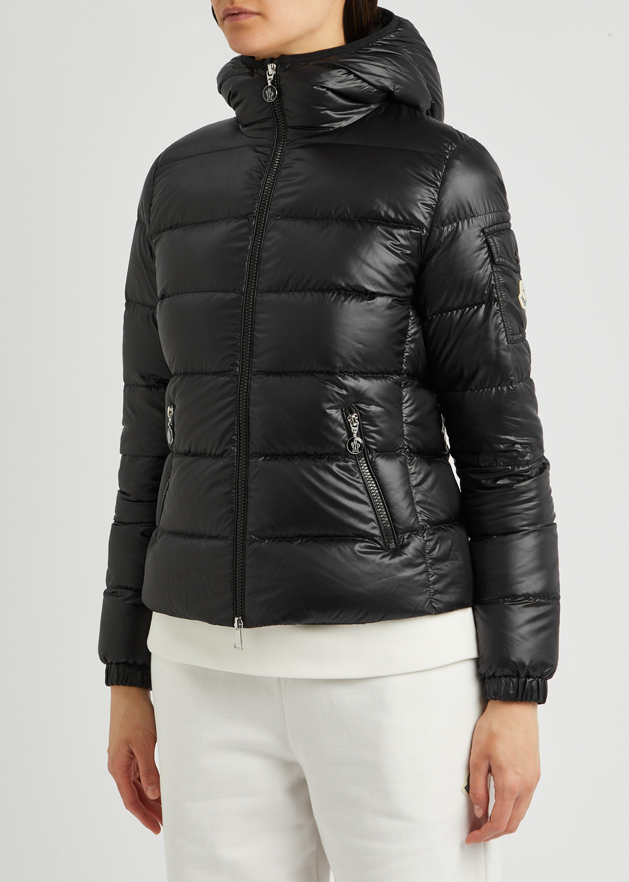  Moncler Gles Hooded Quilted Shell Jacket - Black - 3 