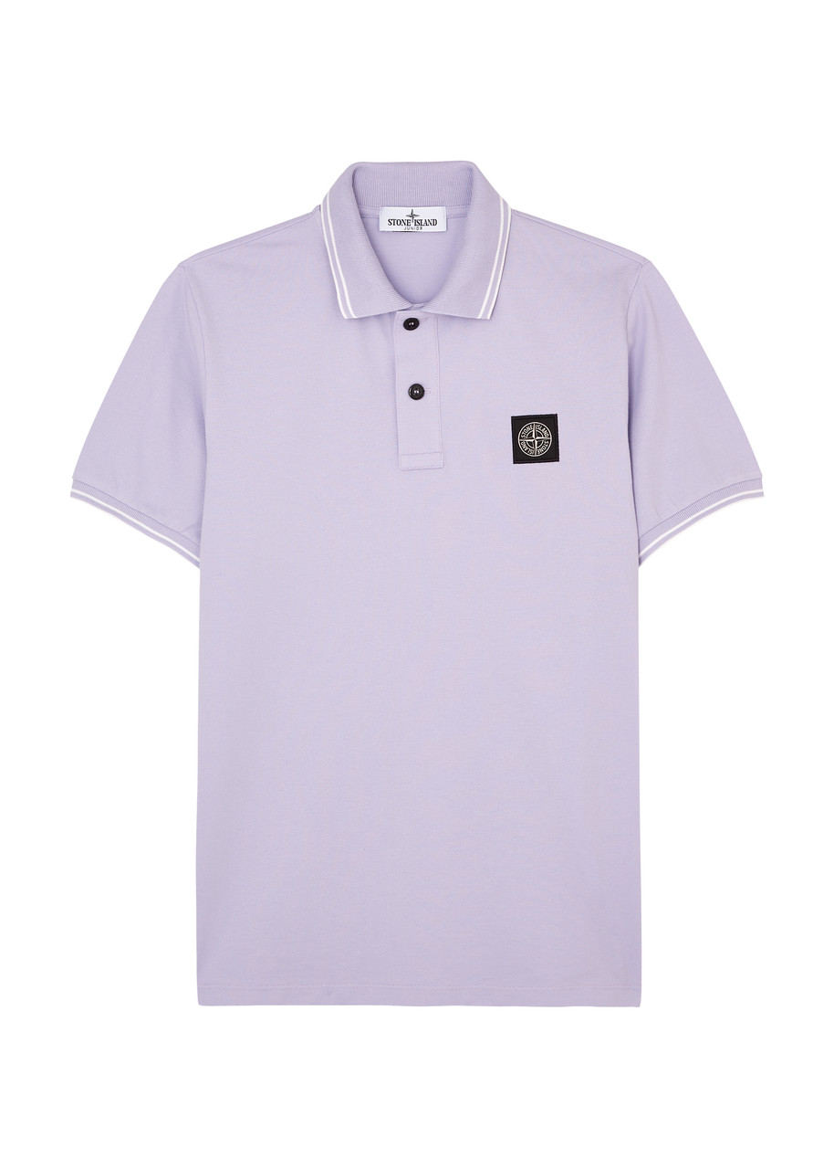 Stone Island Junior Stone Island Kids Stretch-cotton Polo Shirt (14 Years) In Purple