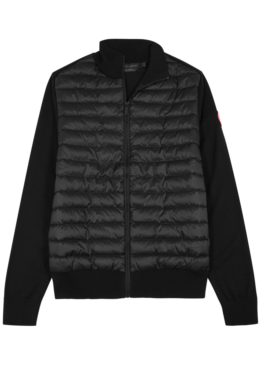Canada Goose Hybridge Quilted Shell and Wool Jacket - Black - M, Men's Designer Shell Jacket, Male - M