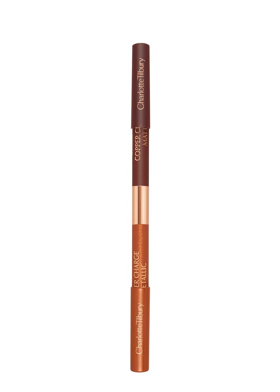 Charlotte Tilbury Double Ended Liner, Eyeliner, Copper Charge, Slides In Copper Charge