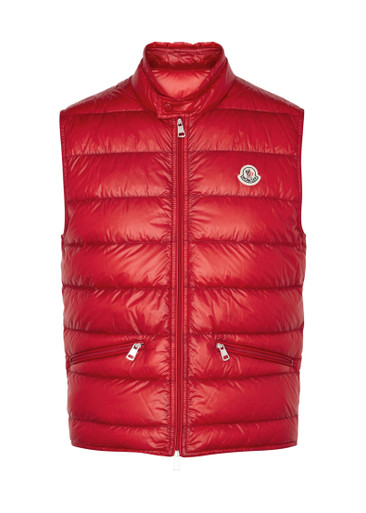 美品MONCLER GERS GILET サイズ０ レッド Moncler Red Gers sleeveless puffer jacket | D2091433294953334455