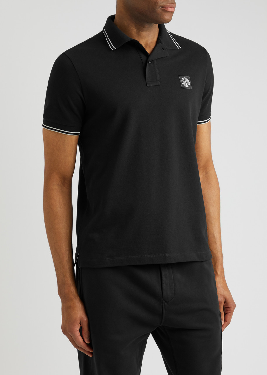 Stone Island Polo Shirt In Black