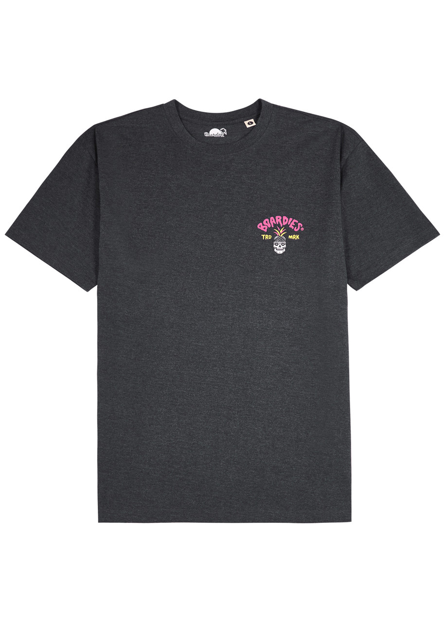 Boardies No Pain No Gain Printed Cotton T-shirt - Grey - XL