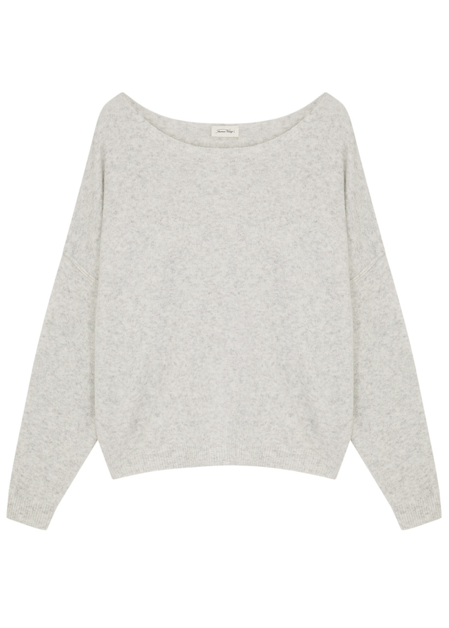 American Vintage Damsville Knitted Jumper - Grey - XS/S