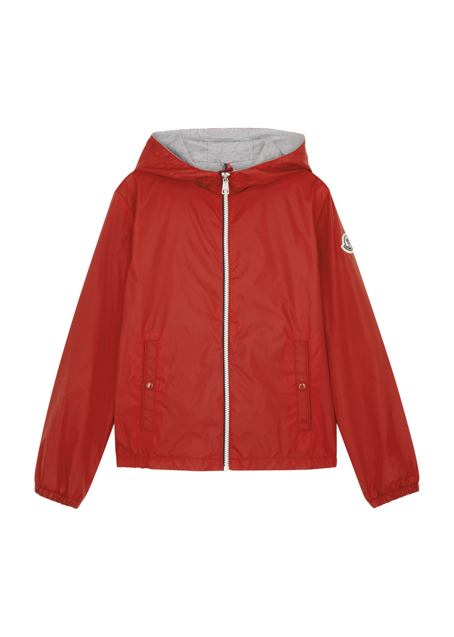 Moncler Kids New Urville Shell Jacket, Jacket, Red, Kids Jacket In Orange