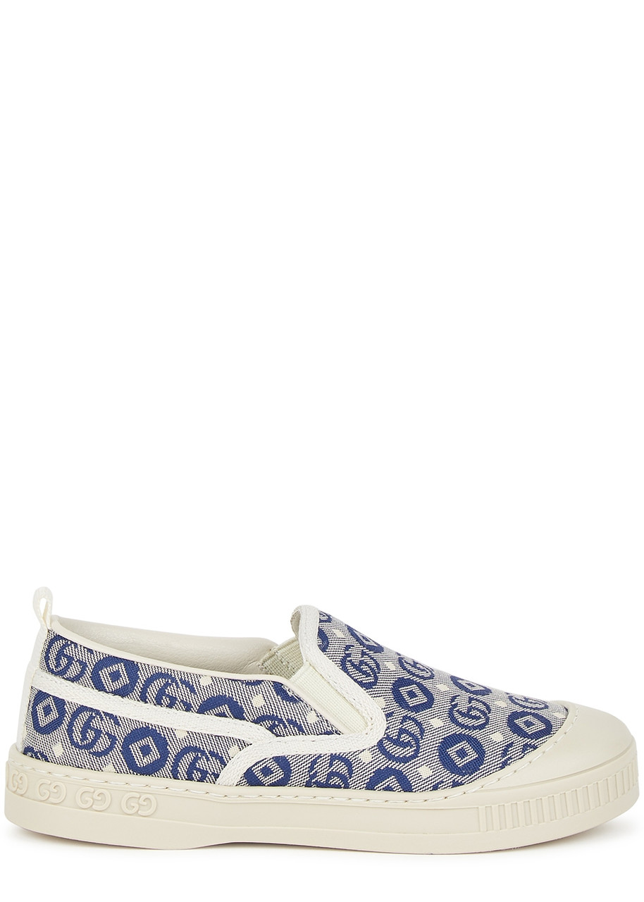 Gucci Kids Gucci Tennis 1977 Monogrammed Canvas Sneakers - Multicoloured - 11 Junior