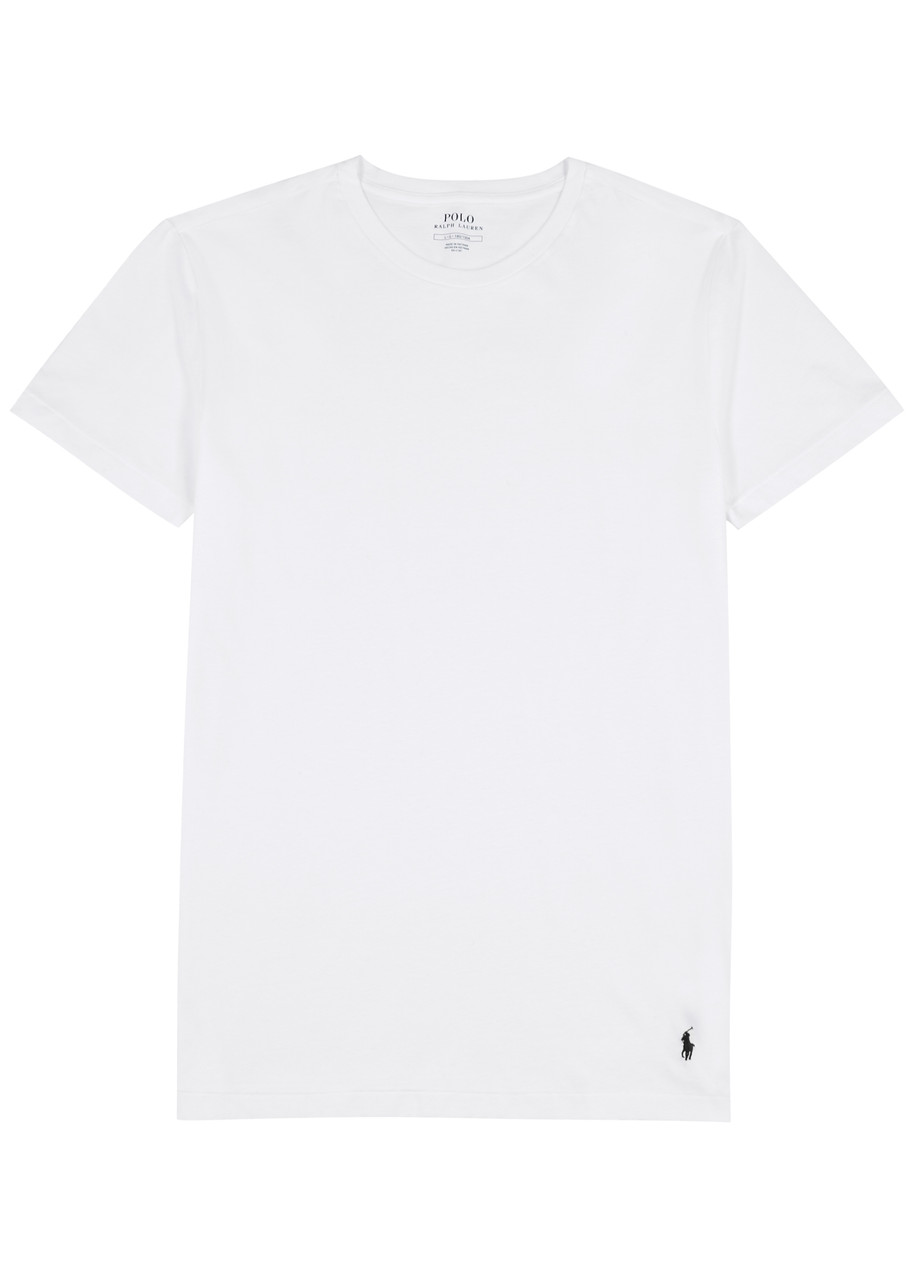 Polo Ralph Lauren Logo-embroidered Cotton T-shirts - set of Three - White - L